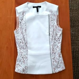 BCBG Max Azria vest, xxs, white, never worn